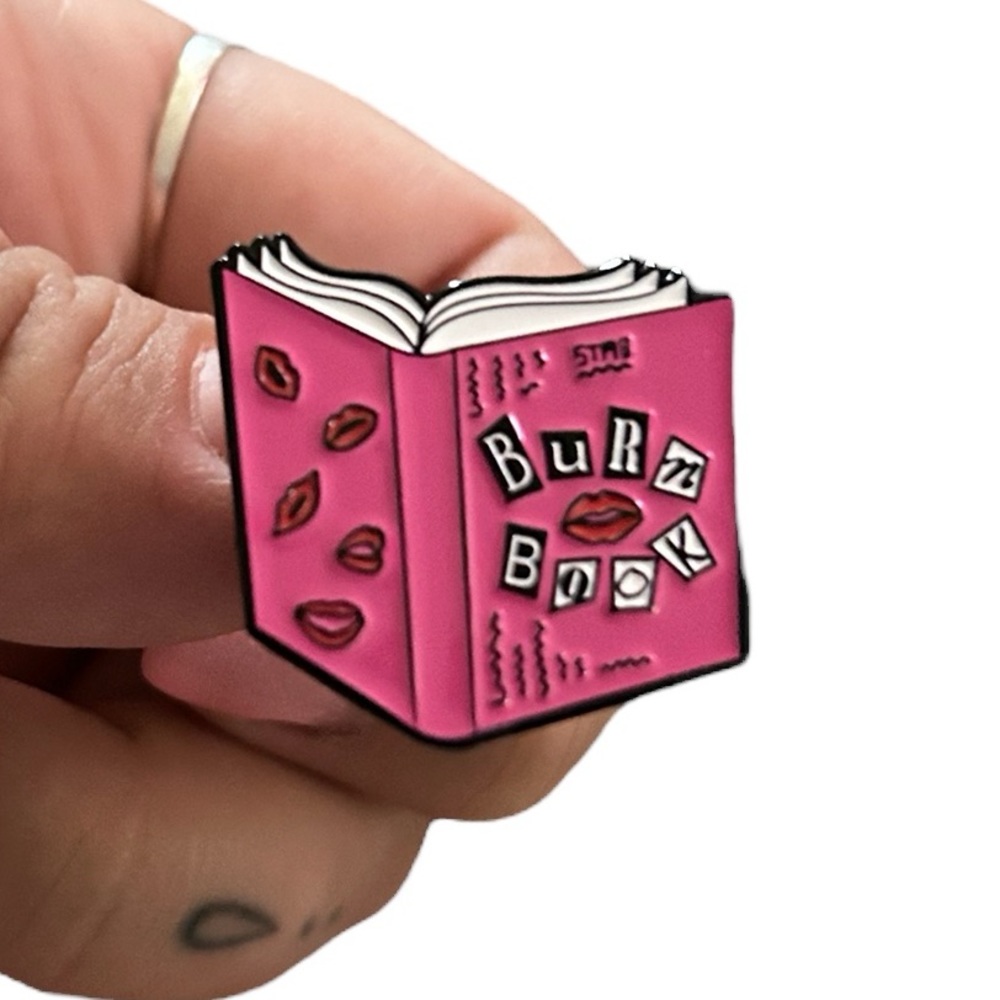 5/$25 Mean Girls Burn Book Enamel Pin Brooch